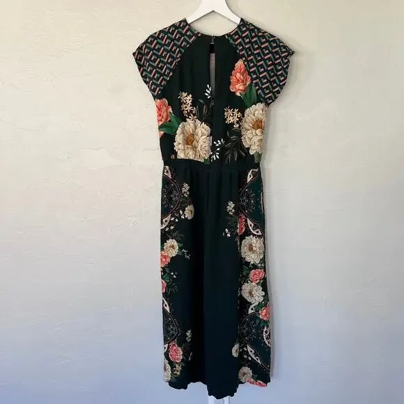 FARM Rio Delicate Tapestry Floral Midi Dress Medium - Picture 6 of 7